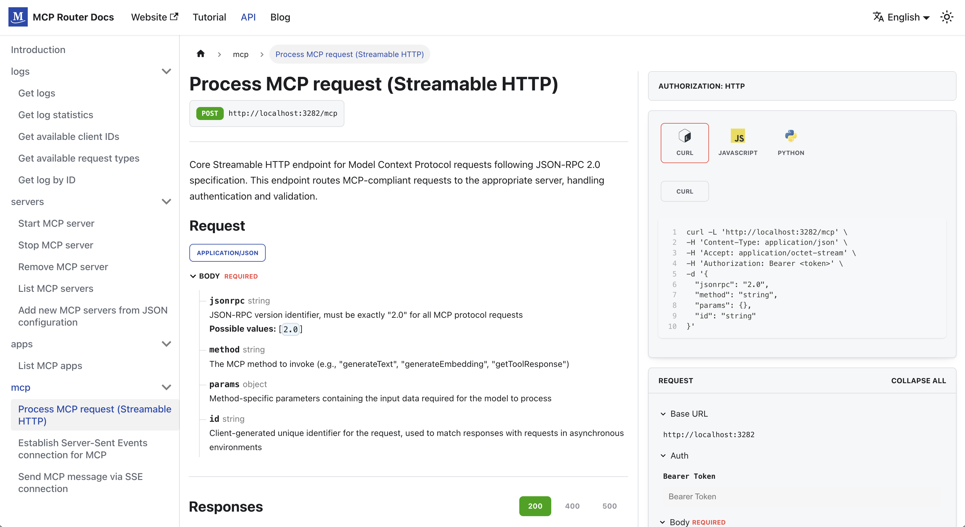 Local API